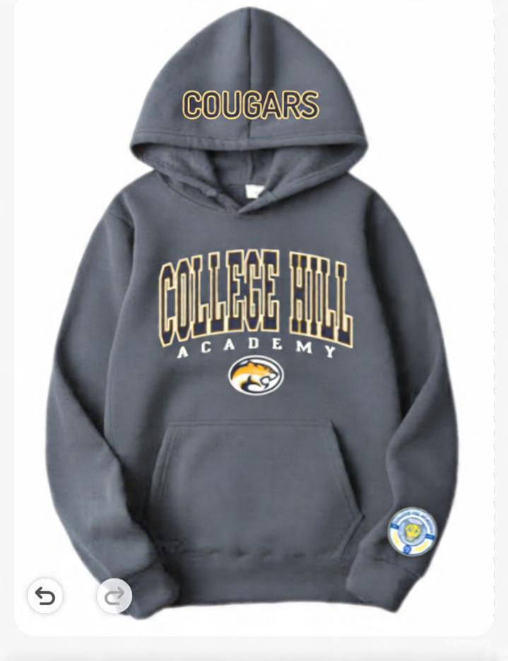 College Hill Academy Embroidered Hoodie- Adult