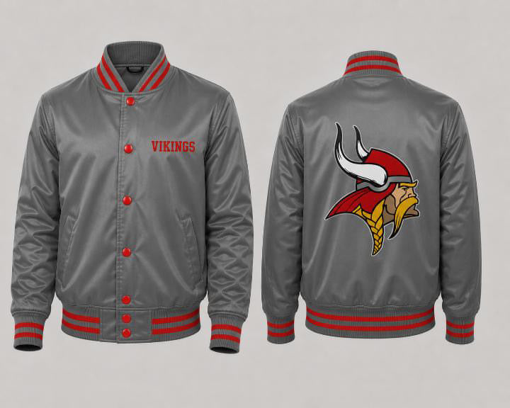 Princeton Vikings Satin Bomber Jacket