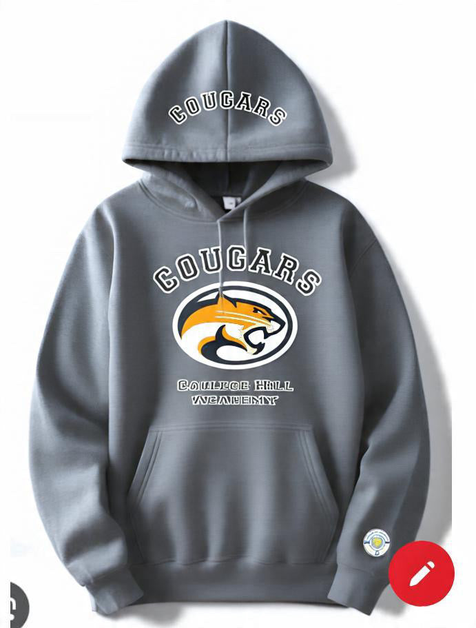 Cougars Embroidered Hoodie- Adult