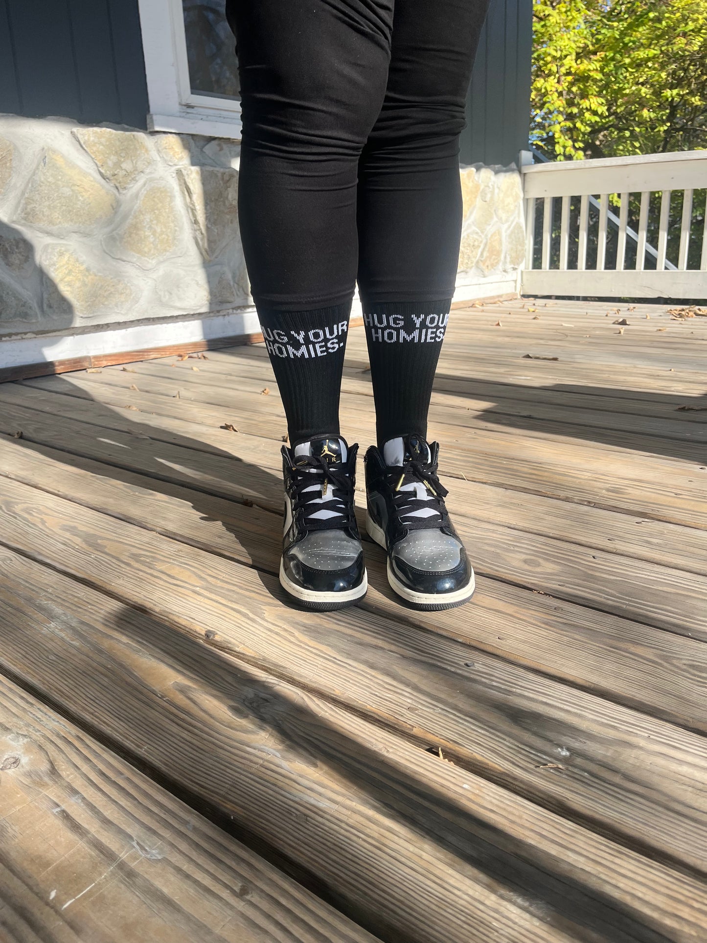 Hug Your Homies Crew Socks