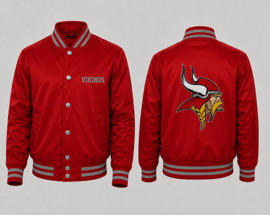 Princeton Vikings Satin Bomber Jacket