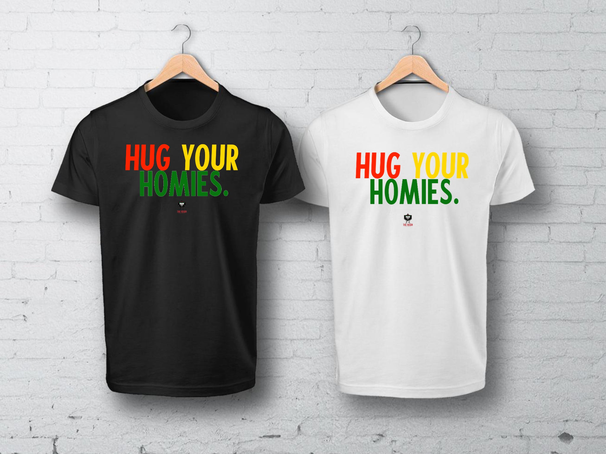 Hug Your Homies Shirt - Black Hystori Edition – The Reign Shop