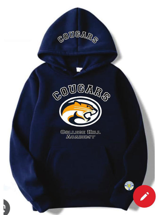 Cougars Embroidered Hoodie- Adult