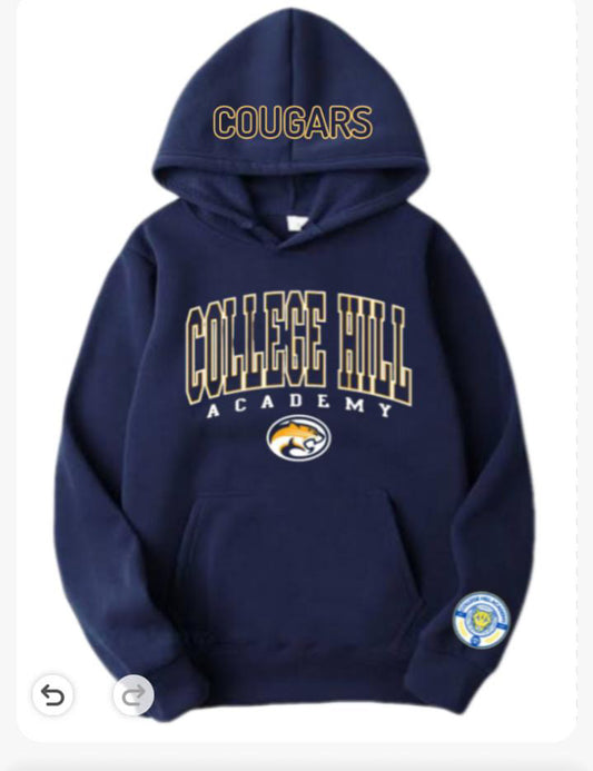 College Hill Academy Embroidered Hoodie- Adult