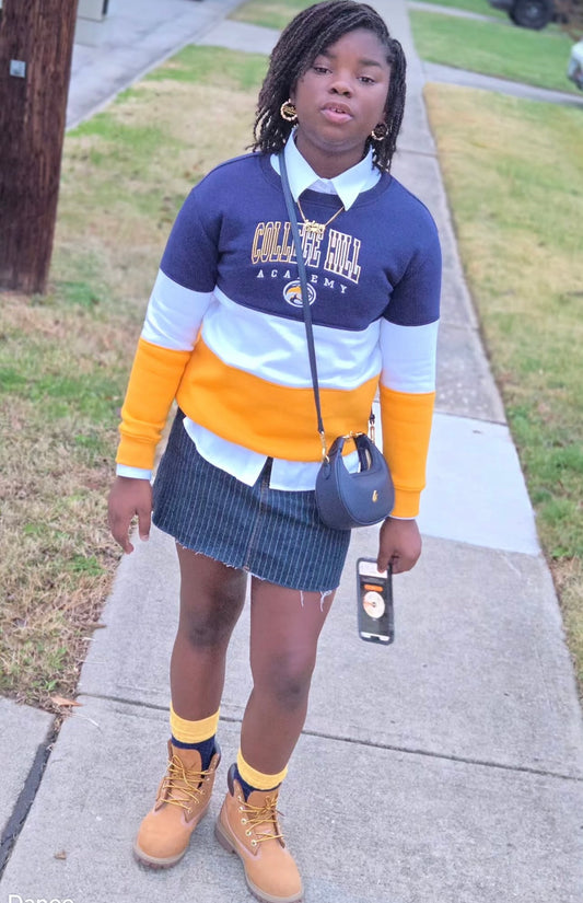 Youth College Hill 3 Color Sweater