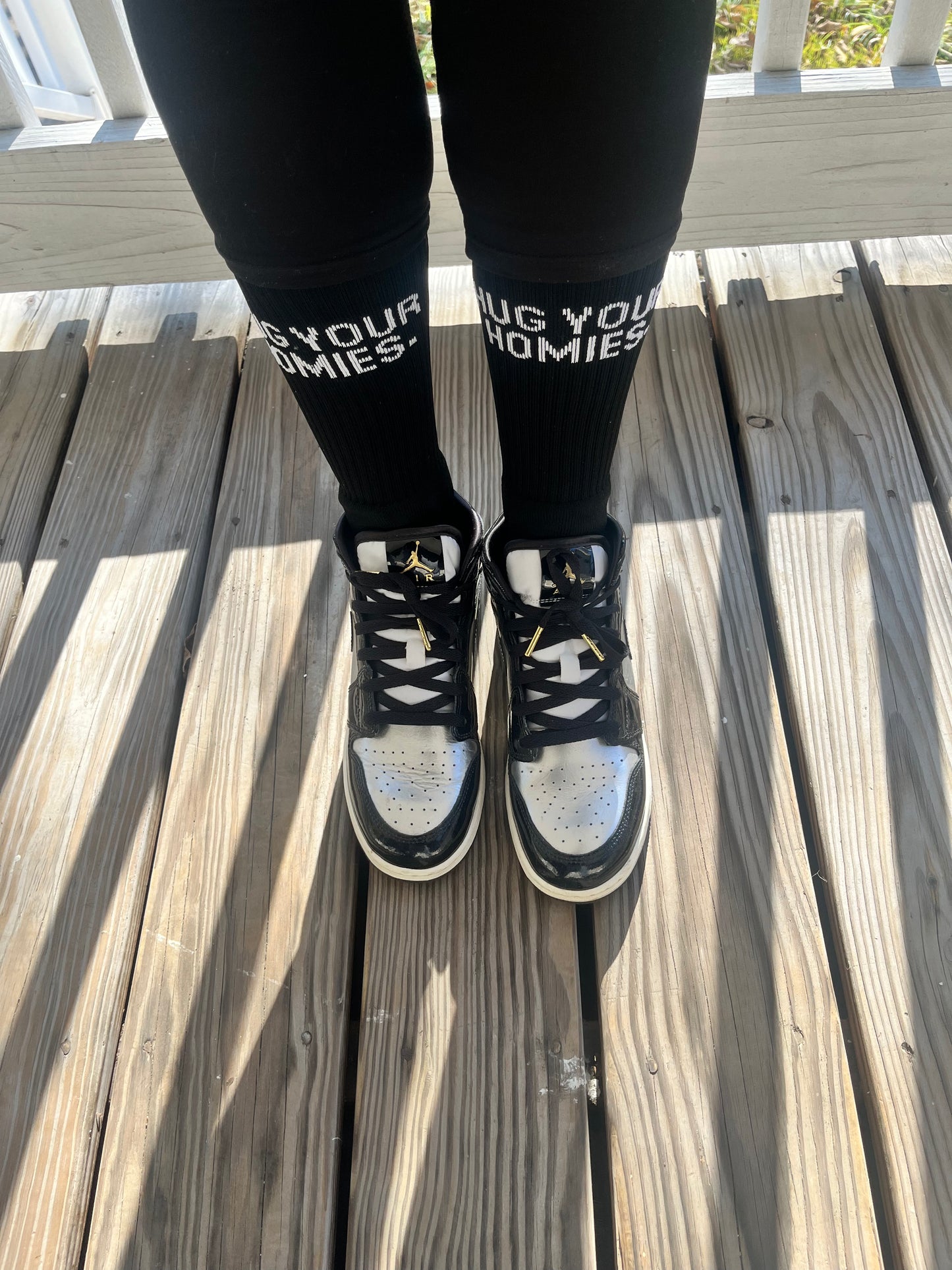 Hug Your Homies Crew Socks